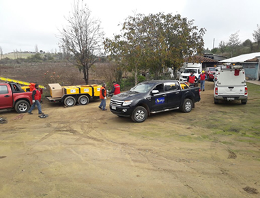 Faena de generación de energía por trabajos programados en sector rural